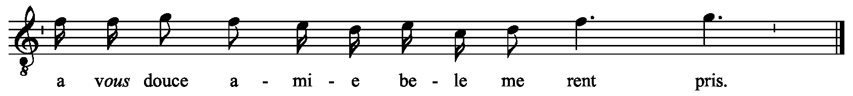 Refrain musical notation